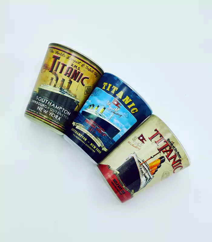 Shot Glasses Featuring Poster Images of Titanic
