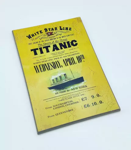 Titanic Maiden Voyage Wooden Poster