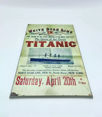 Titanic Return Sailing Wooden Poster