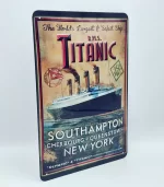 Titanic Vintage Metal Poster