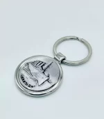 Titanic Embossed Pewter Keychain