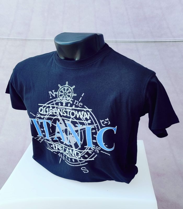 Black Titanic Nautical T-Shirt